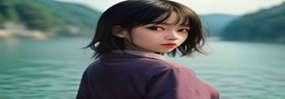 租借女友动漫场景，水原千鹤身着和服在祭典现场，烟花背景浪漫氛围